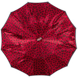 CHIC Black exterior/red leopard interior with jeweled accent handle