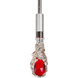CHIC Black exterior/red leopard interior with jeweled accent handle