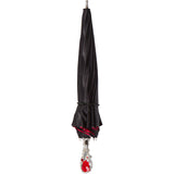 CHIC Black exterior/red leopard interior with jeweled accent handle